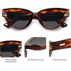 image:imageSOJOS Retro Polarized Cat Eye Sunglasses Womens Vintage Shades Trendy Stylish Sunnies SJ2331ADemi  Grey Lens