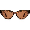 image:imageSOJOS Retro Polarized Cat Eye Sunglasses Womens Vintage Shades Trendy Stylish Sunnies SJ2331ATortoise  Brown Lens
