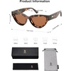 image:imageSOJOS Retro Polarized Cat Eye Sunglasses Womens Vintage Shades Trendy Stylish Sunnies SJ2331ATortoise  Brown Lens
