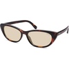 image:imageSOJOS Retro Polarized Cat Eye Sunglasses for Women Narrow Vintage Shades Trendy Sunnies SJ2396TortoiseVery Light Brown
