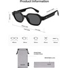 image:imageSOJOS Retro Polarized Hexagon Sunglasses for Women Men UV400 Trendy Rectangle 70s 80s 90s Shades SJ2389Black