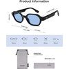 image:imageSOJOS Retro Polarized Hexagon Sunglasses for Women Men UV400 Trendy Rectangle 70s 80s 90s Shades SJ2389Blue