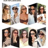 image:imageSOJOS Retro Polarized Hexagon Sunglasses for Women Men UV400 Trendy Rectangle 70s 80s 90s Shades SJ2389Demi