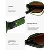 image:imageSOJOS Retro Polarized Hexagon Sunglasses for Women Men UV400 Trendy Rectangle 70s 80s 90s Shades SJ2389Green