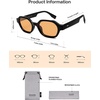 image:imageSOJOS Retro Polarized Hexagon Sunglasses for Women Men UV400 Trendy Rectangle 70s 80s 90s Shades SJ2389Orange