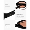 image:imageSOJOS Retro Polarized Hexagon Sunglasses for Women Men UV400 Trendy Rectangle 70s 80s 90s Shades SJ2389Pink