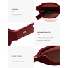 image:imageSOJOS Retro Polarized Hexagon Sunglasses for Women Men UV400 Trendy Rectangle 70s 80s 90s Shades SJ2389Red