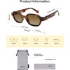 image:imageSOJOS Retro Polarized Hexagon Sunglasses for Women Men UV400 Trendy Rectangle 70s 80s 90s Shades SJ2389Tortoise