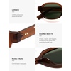 image:imageSOJOS Retro Polarized Hexagon Sunglasses for Women Men UV400 Trendy Rectangle 70s 80s 90s Shades SJ2389Transparent Brown