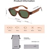image:imageSOJOS Retro Polarized Hexagon Sunglasses for Women Men UV400 Trendy Rectangle 70s 80s 90s Shades SJ2389Transparent Brown