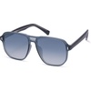 image:imageSOJOS Retro Polarized Hexagonal Aviator Sunglasses Womens Mens Trendy Rectangle UV400 Shades SJ2398BlackBlue