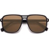 image:imageSOJOS Retro Polarized Hexagonal Aviator Sunglasses Womens Mens Trendy Rectangle UV400 Shades SJ2398BlackBrown