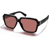 image:imageSOJOS Retro Polarized Hexagonal Aviator Sunglasses Womens Mens Trendy Rectangle UV400 Shades SJ2398BlackRed