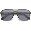 image:imageSOJOS Retro Polarized Hexagonal Aviator Sunglasses Womens Mens Trendy Rectangle UV400 Shades SJ2398GreenGrey