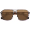 image:imageSOJOS Retro Polarized Hexagonal Aviator Sunglasses Womens Mens Trendy Rectangle UV400 Shades SJ2398TortoiseBrown