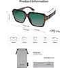 image:imageSOJOS Retro Polarized Hexagonal Aviator Sunglasses Womens Mens Trendy Rectangle UV400 Shades SJ2398TortoiseGreen