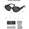 image:imageSOJOS Retro Polarized Large Oval Sunglasses Womens Mens Trendy UV400 Sun Glasses 80s 90s Shades SJ2365Black