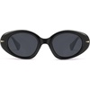image:imageSOJOS Retro Polarized Large Oval Sunglasses Womens Mens Trendy UV400 Sun Glasses 80s 90s Shades SJ2365Black