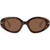 image:imageSOJOS Retro Polarized Large Oval Sunglasses Womens Mens Trendy UV400 Sun Glasses 80s 90s Shades SJ2365Brown