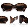 image:imageSOJOS Retro Polarized Large Oval Sunglasses Womens Mens Trendy UV400 Sun Glasses 80s 90s Shades SJ2365Brown