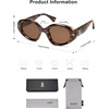 image:imageSOJOS Retro Polarized Large Oval Sunglasses Womens Mens Trendy UV400 Sun Glasses 80s 90s Shades SJ2365Brown