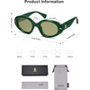 image:imageSOJOS Retro Polarized Large Oval Sunglasses Womens Mens Trendy UV400 Sun Glasses 80s 90s Shades SJ2365Light Green