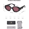 image:imageSOJOS Retro Polarized Large Oval Sunglasses Womens Mens Trendy UV400 Sun Glasses 80s 90s Shades SJ2365Pink