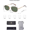 image:imageSOJOS Retro Polarized Oval Sunglasses for Women Men Trendy Classic Shades UV400 Protection SJ1177Gold With Tortoise RimGreen