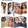 image:imageSOJOS Retro Polarized Oval Sunglasses for Women Men Trendy Classic Shades UV400 Protection SJ1177GoldGrey