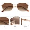 image:imageSOJOS Retro Polarized Oval Sunglasses for Women Men Trendy Classic Shades UV400 Protection SJ1177Shiny GoldBrown Grading