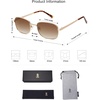 image:imageSOJOS Retro Polarized Oval Sunglasses for Women Men Trendy Classic Shades UV400 Protection SJ1177Shiny GoldBrown Grading
