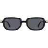 image:imageSOJOS Retro Polarized Rectangle 70s Sunglasses for Women MenTrendy Hexagon 80s 90s Shades SJ2625Black Frame Grey Lens