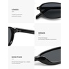 image:imageSOJOS Retro Polarized Rectangle Oval Sunglasses for Women MenTrendy Petite Shades Skinny Rim UV400 Protected SJ2668Black