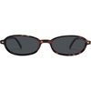 image:imageSOJOS Retro Polarized Rectangle Oval Sunglasses for Women MenTrendy Petite Shades Skinny Rim UV400 Protected SJ2668Demi