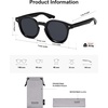 image:imageSOJOS Retro Polarized Round Sunglasses Womens Mens Vintage Panto Sun Glasses 70s 80s 90s Circle Shades SJ2378Black