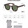 image:imageSOJOS Retro Polarized Round Sunglasses Womens Mens Vintage Panto Sun Glasses 70s 80s 90s Circle Shades SJ2378Burgundy