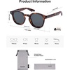 image:imageSOJOS Retro Polarized Round Sunglasses Womens Mens Vintage Panto Sun Glasses 70s 80s 90s Circle Shades SJ2378Demi