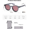 image:imageSOJOS Retro Polarized Round Sunglasses Womens Mens Vintage Panto Sun Glasses 70s 80s 90s Circle Shades SJ2378Grey