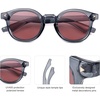 image:imageSOJOS Retro Polarized Round Sunglasses Womens Mens Vintage Panto Sun Glasses 70s 80s 90s Circle Shades SJ2378Grey