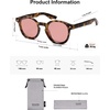 image:imageSOJOS Retro Polarized Round Sunglasses Womens Mens Vintage Panto Sun Glasses 70s 80s 90s Circle Shades SJ2378Tortoise