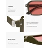 image:imageSOJOS Retro Polarized Square Aviator Sunglasses for Women Men Vintage 70s UV400 Protection Shade SJ2609Dark Green Red Lens