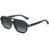 image:imageSOJOS Retro Polarized Square Aviator Sunglasses for Women Men Vintage 70s UV400 Protection Shade SJ2609Green Grey Grading Lens