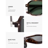 image:imageSOJOS Retro Polarized Square Aviator Sunglasses for Women Men Vintage 70s UV400 Protection Shade SJ2609Tortoise Green Lens