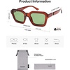 image:imageSOJOS Retro Polarized Square Sunglasses Womens Mens Vintage 70s 80s 90s Hexagon Shades SJ2377Brown
