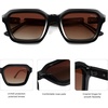 image:imageSOJOS Retro Polarized Square Sunglasses Womens Mens Vintage 70s 80s 90s Hexagon Shades SJ2377Burgundy