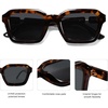 image:imageSOJOS Retro Polarized Square Sunglasses Womens Mens Vintage 70s 80s 90s Hexagon Shades SJ2377Tortoise