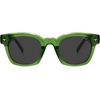 image:imageSOJOS Retro Polarized Square Sunglasses for Men Women Sun Glasses Pantos Shades UV400 TR90 Frame SJ2651Crystal GreenGrey