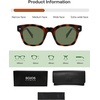 image:imageSOJOS Retro Polarized Square Sunglasses for Men Women Sun Glasses Pantos Shades UV400 TR90 Frame SJ2651TortoiseGreen