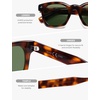 image:imageSOJOS Retro Polarized Square Sunglasses for Men Women Sun Glasses Pantos Shades UV400 TR90 Frame SJ2651TortoiseGreen