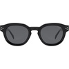 image:imageSOJOS Retro Polarized Sunglasses for Women Men Classic Round Acetate Frame UV Protection Shades SJ3111BlackGrey